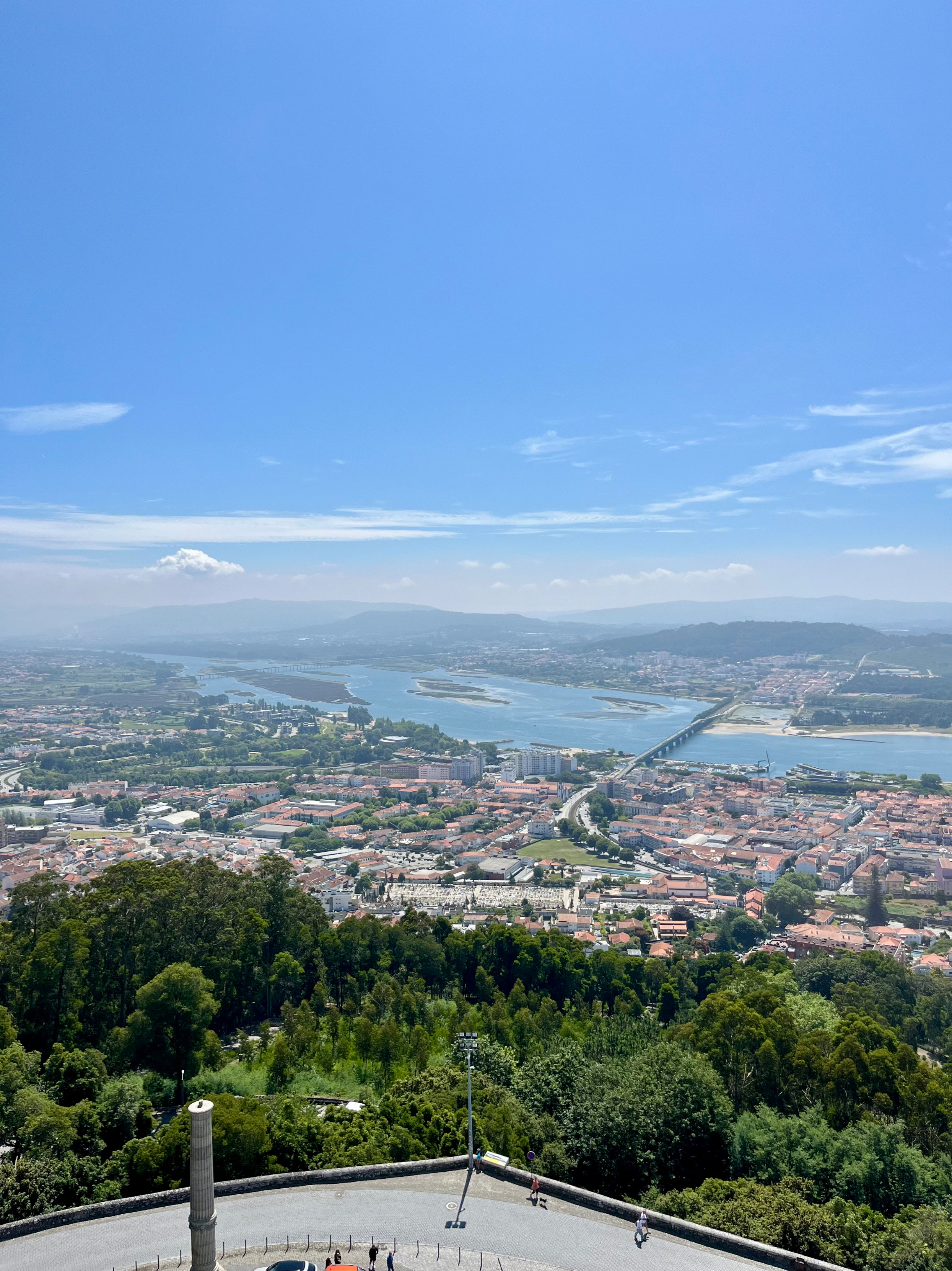 From up here, the Lima looks like it's in no hurry...